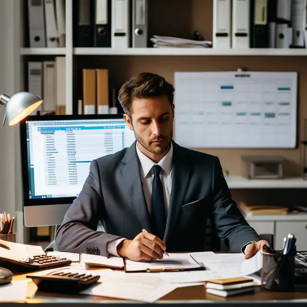 เจ้าของกิจการเหนื่อยกับใบเสร็จเต็มโต๊ะ