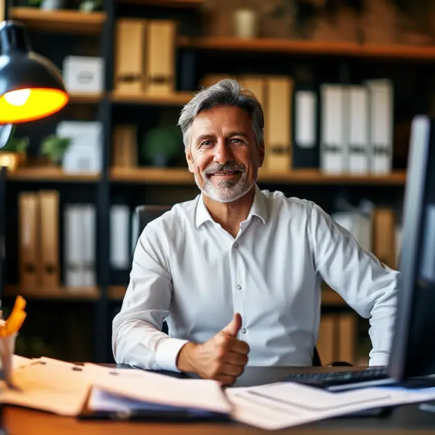 ผู้ประกอบการดีใจกับยอดบัญชีตรงกัน.