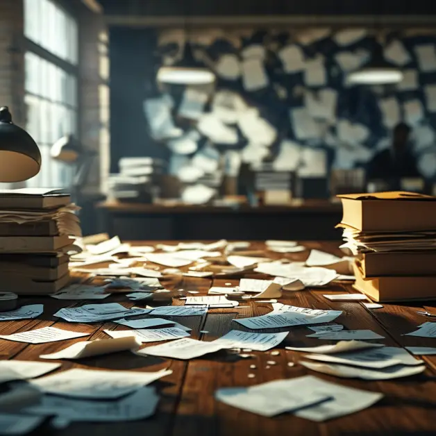 โต๊ะทำงานนักบัญชีวันสิ้นเดือน