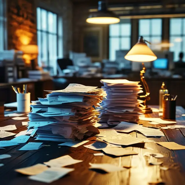 กองเอกสารรอคนทำบัญชี